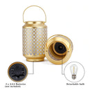 Metal Battery Operated Lamp 7.5'' High Cordless Decorative Lamp by JHY DESIGN