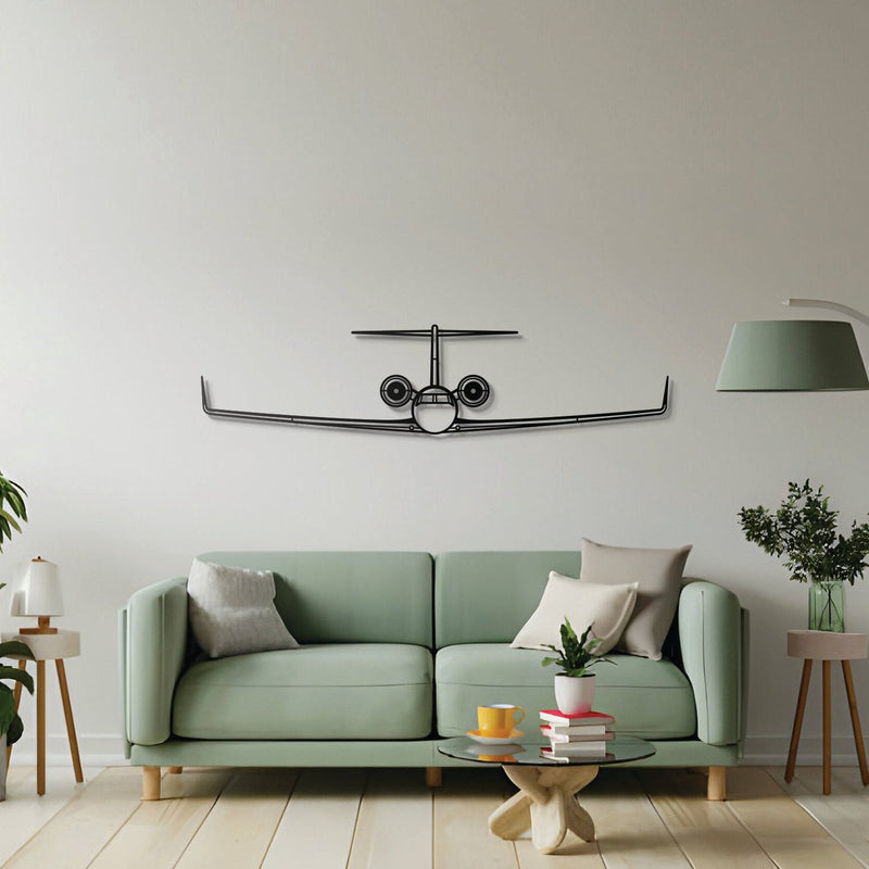 G550 Front Metal Aircraft Wall Art - NCP0088