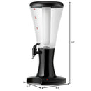 Set of 2 3L Draft Beer Tower Dispenser with LED Lights by DirectDeals