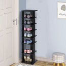 7-Tier Shoe Rack Practical Free Standing Shelves Storage Shelves by LJGDeals