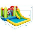 Inflatable Bounce House Water Slide Jump Bouncer without Blower by LJGDeals