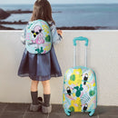 2 Pieces Kid's Luggage Set 12-inch Backpack and 16-inch Rolling Suitcase Travel by LJGDeals