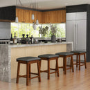 Set of 2 24/30 Inch Dining Bar Stool with Rubber Wood by LJGDeals