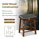 Set of 2 24/30 Inch Dining Bar Stool with Rubber Wood by LJGDeals