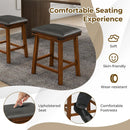 Set of 2 24/30 Inch Dining Bar Stool with Rubber Wood by LJGDeals