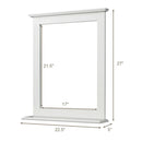 Wall-Mounted Multipurpose Vanity Mirror with Shelf by LJGDeals