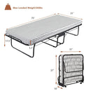 75 x 31 Inch Folding Guest Bed with Foam Mattress by LJGDeals