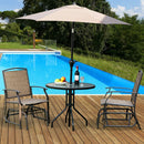 2 Pieces Patio Swing Single Glider Chair Rocking Seating by LJGDeals
