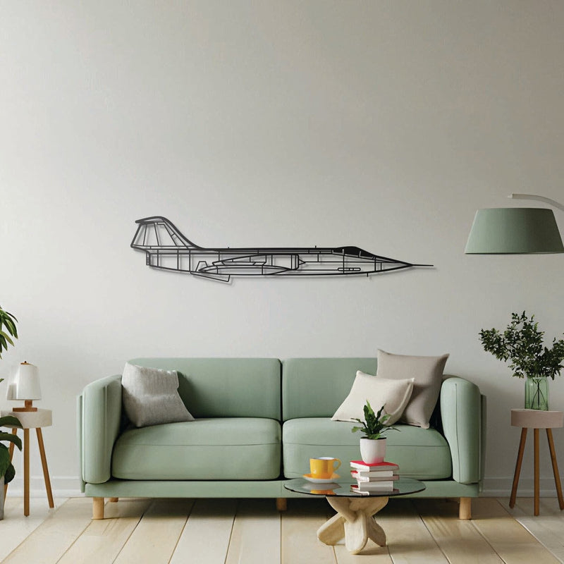 F-104G Starfighter Metal Aircraft Wall Art - NCP0424