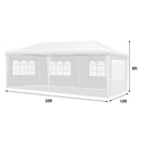 10 x 20 Feet Outdoor Party Wedding Canopy Tent with Removable Walls and Carry Bag by LJGDeals