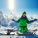 Snow Racer Sled with Textured Grip Handles and Mesh Seat by LJGDeals