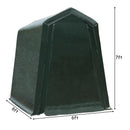 Outdoor Carport Shed with Sidewalls and Waterproof Ripstop Cover by LJGDeals