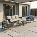 Axis Woven Rope Outdoor Sectional Set, 7-Piece