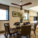52 Inch Modern Ceiling Fan Indoor Outdoor Brushed Nickel Finish with Remote by LJGDeals