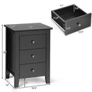 Set of 2 Nightstand End Beside Table Drawers by LJGDeals