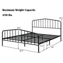 Queen Size Metal Bed Frame Slat Platform by LJGDeals