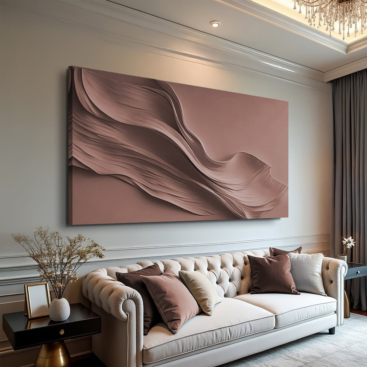 Warm Terracotta Minimalist Wall Art, photo 2 of 10