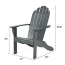 Acacia Wood Outdoor Adirondack Chair with Ergonomic Design by LJGDeals