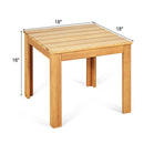 Wooden Square Patio Coffee Bistro Table by LJGDeals