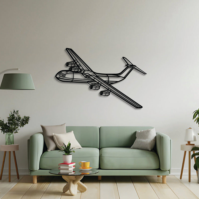 C-141B Starlifter Angle Metal Aircraft Wall Art - NCP0532