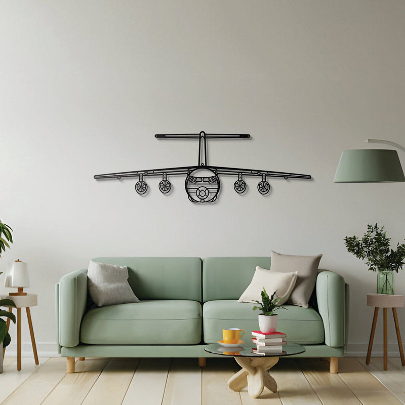 BAe 146 Front Metal Aircraft Wall Art - NCP0033