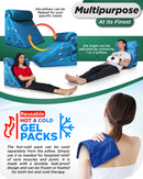 LX11 5-Piece Support for Abdominal Recovery & Lower Back Rest, Wedge Pillow Set, Ocean Blue