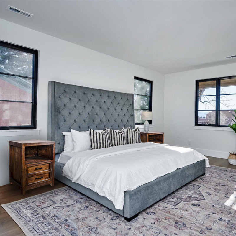 Modern Assembled Brown 2-Drawer Cabinet Night Stand