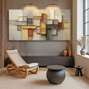 Shape Pattern Minimalist Abstract Wall Art