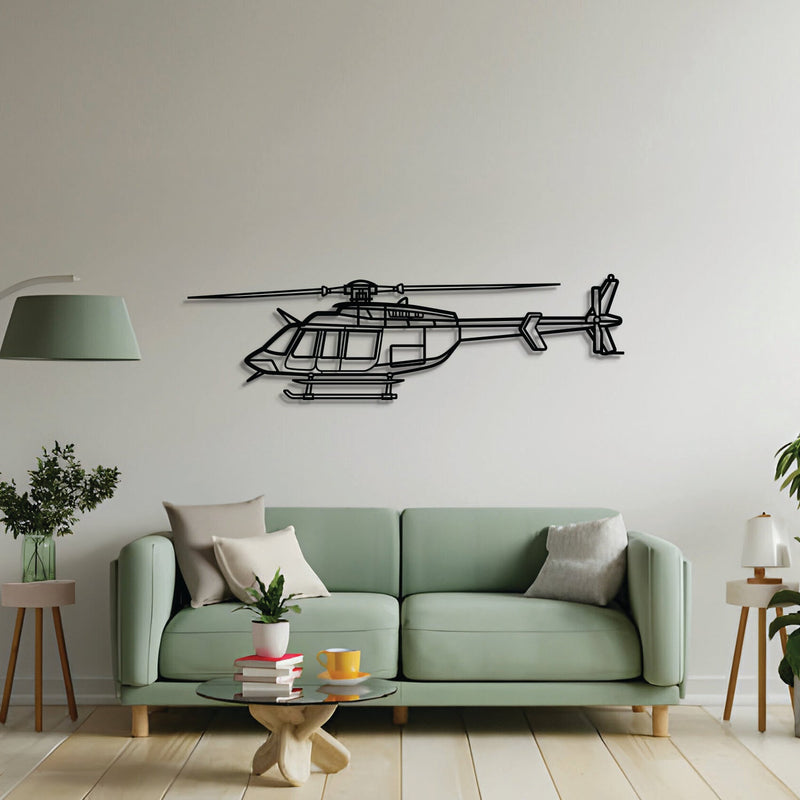 407GX Metal Aircraft Wall Art - NCP0504