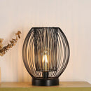 9.5''High Cage Battery Powered Table Lamp( Round ) by JHY DESIGN