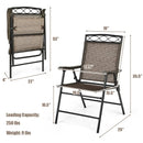Set of 4 Patio Folding Chairs by LJGDeals