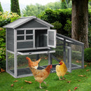 Wooden 56.5 Inch Length Rabbit Hutch with Pull out Tray and Ramp by DirectDeals