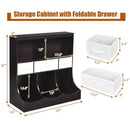 Freestanding Combo Cubby Bin Storage Organizer Unit W/3 Baskets by LJGDeals