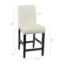 25 Inch Kitchen Chairs w/ Rubber Wood Legs by LJGDeals