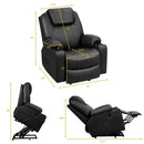 Electric Power Lift Leather Massage Sofa by LJGDeals