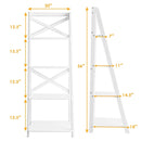 2 Pieces 4-Tier Wood Display Storage Bookshelf Set by LJGDeals