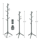 2 Heights Wooden Coat Rack with 8 Hooks by LJGDeals