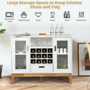Wood Wine Storage Cabinet Sideboard Console Buffet Server-White by LJGDeals
