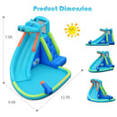 Inflatable Water Pool with Splash and Slide Without Blower by LJGDeals