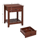 Set of 2 Nightstand with Storage Shelf and Pull Handle by LJGDeals