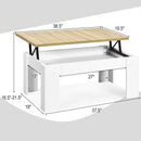 Lift Top Coffee Pop-UP Cocktail Table by LJGDeals