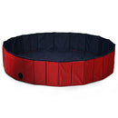 63 Inch Foldable Leakproof Dog Pet Pool Bathing Tub Kiddie Pool for Dogs Cats and Kids by LJGDeals