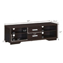 Modern TV Stand Entertainment Center with 2 Drawers and 4 Open Shelves by LJGDeals