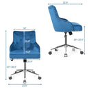Tufted Upholstered Swivel Computer Desk Chair with Nailed Tri by LJGDeals