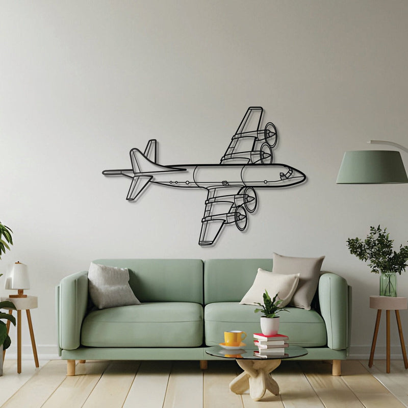 P-3C Orion Angle Metal Aircraft Wall Art - NCP0109