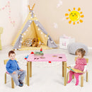 3 Piece Kids Wooden Activity Table and 2 Chairs Set by LJGDeals
