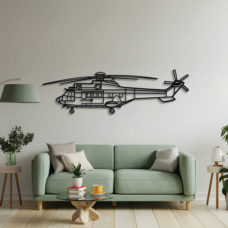 AS332 Super Puma Metal Aircraft Wall Art - NCP0517