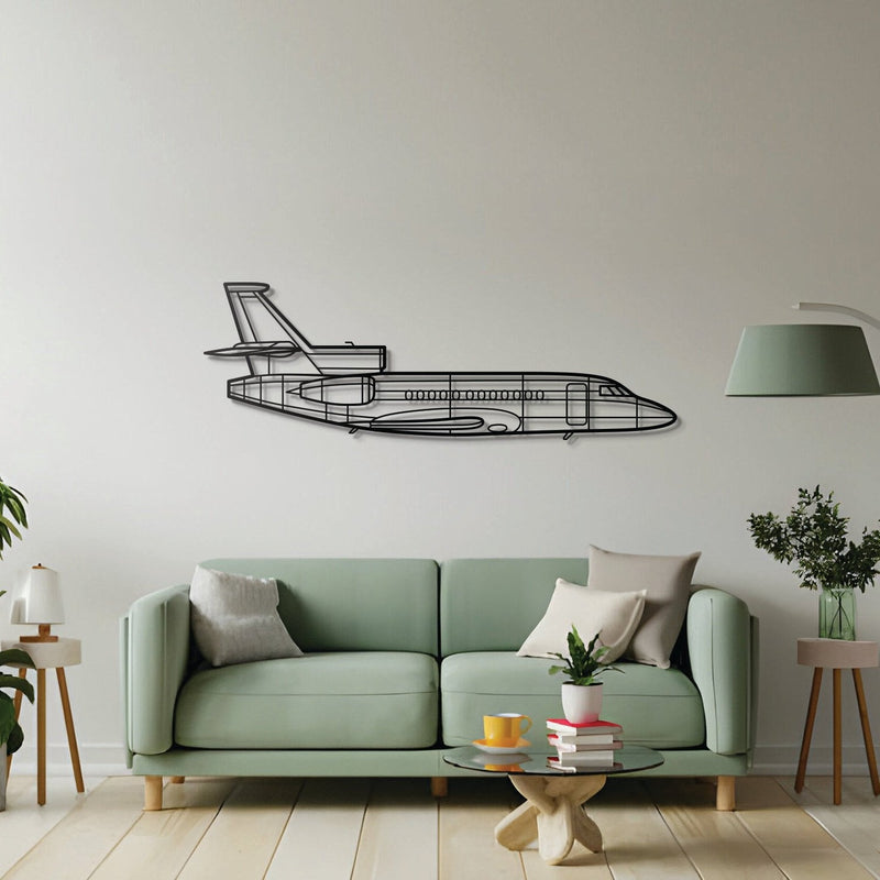 Falcon 900EX Metal Aircraft Wall Art - NCP0087