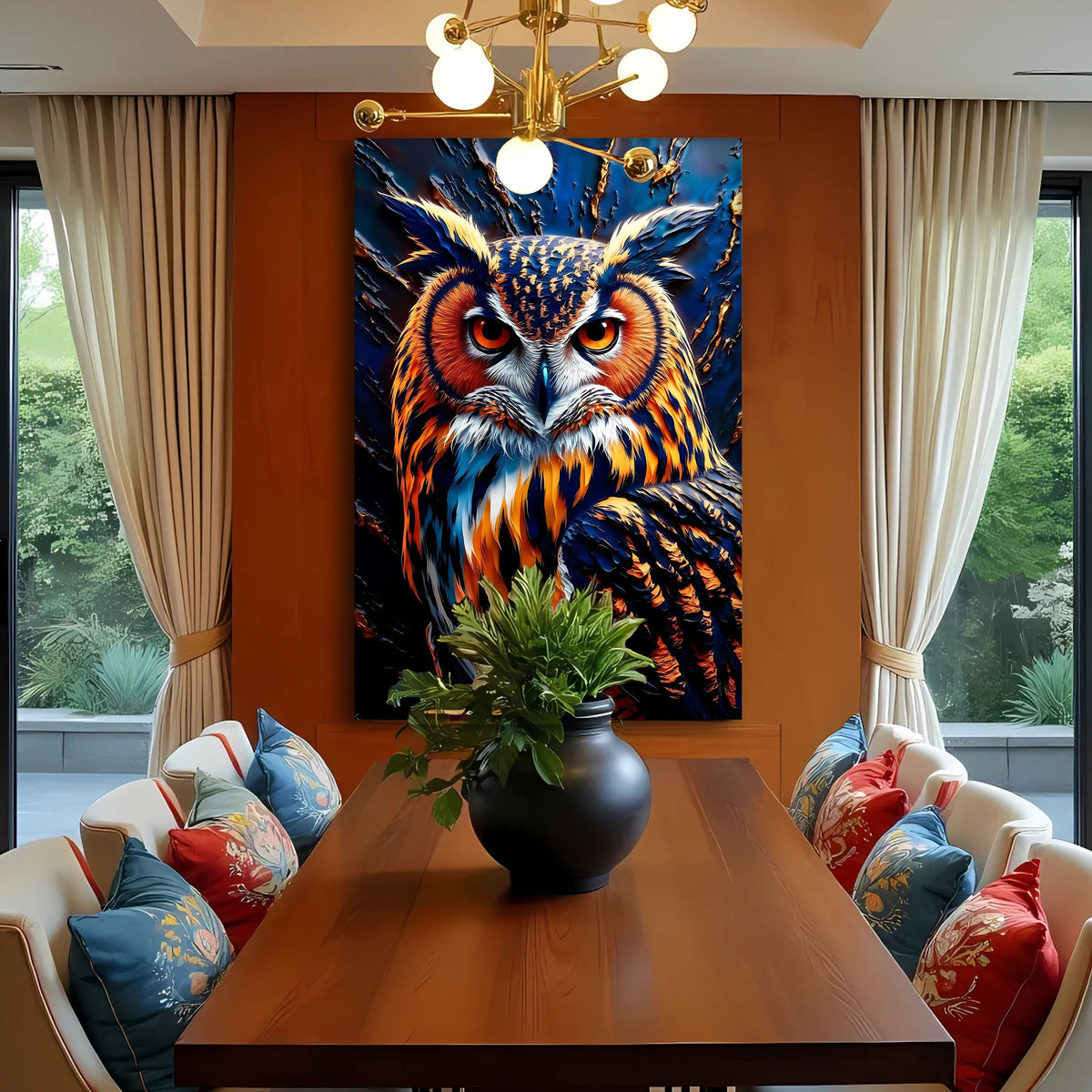 Abstract Owl Wall Art, photo 2 of 10