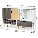 Mid-Century Buffet Sideboard Wooden Storage Cabinet by LJGDeals